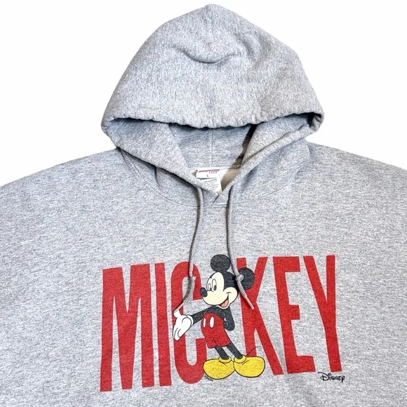 Junk Food Clothing Mickey Heather Grey Flea Market Hoodie—L UNISEX - Picture 5 of 9